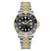 BEVERLY HILLS POLO CLUB BP3641X.250 Silver Gold Dial Black Stainless Steel